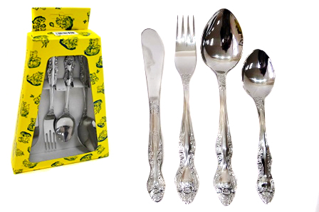 Набор стол. приборов (4пр.) СН-4М3Д (М3) "Тройка" Малыш 1/22шт.