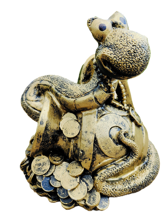 Копилка "Змея на кувшине" чер. СГЗ-2А     1шт.