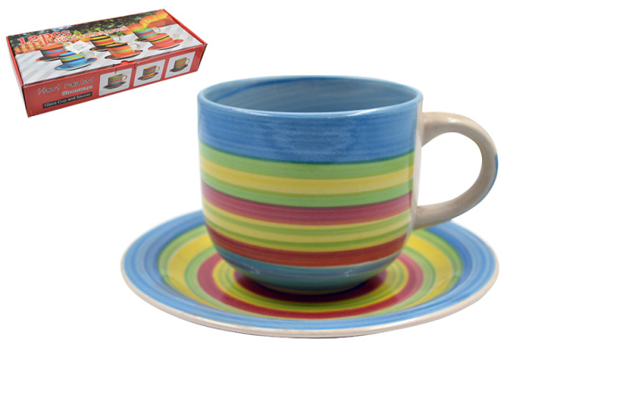 Набор (12 пр.): кружка + блюдце (90493)        1/6шт.