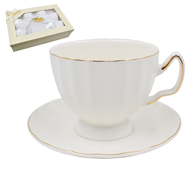 Набор в коробке (12 пр.) Lavenir "Пломбир" 250 мл, 14 см, 14G04-GL 12G фарфор     1/8шт.