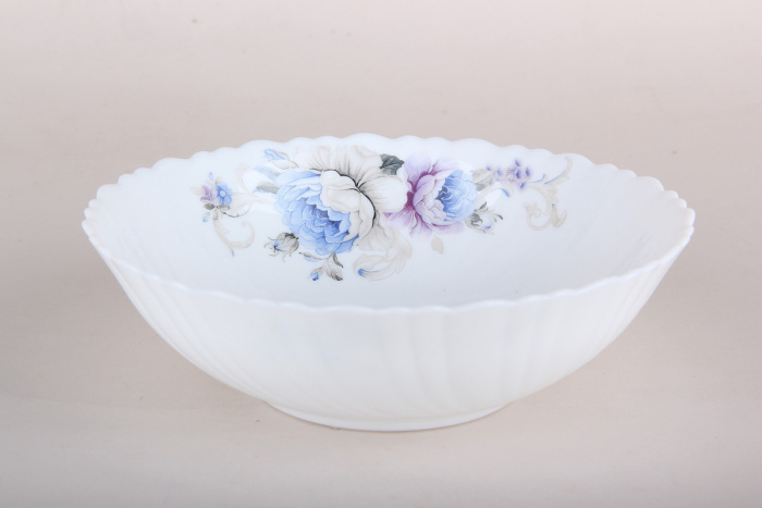 Салатник "Синие цветы Blue flowers" LTW-70-7326 (17,5см)   6/48шт.