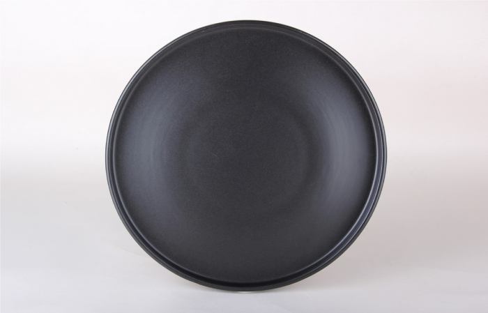 Тарелка "Sola black" PL-0126 (27см) обед.     4/24шт.