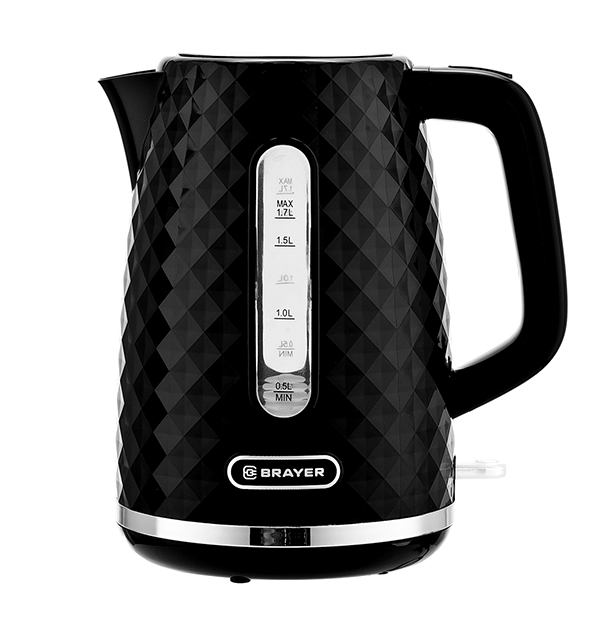 Электрочайник "BRAYER" BR6104BK (1,7л, 2200Вт)  1/8шт.