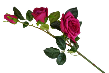 Цветок "Роза" 9115-15 (бордо) Р-15 (с эффектом натур. лепестков)            1/288шт.