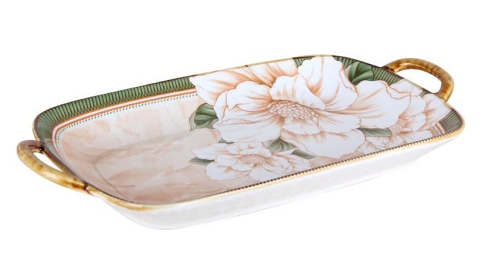 Блюдо сервировочное "Soft peony" 8548 (30*16см)            6/36шт