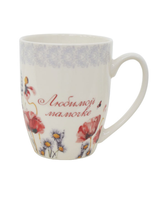 Кружка Lavenir "Любимой мамочке" 360 мл к14-4518 фарфор 6/48шт.