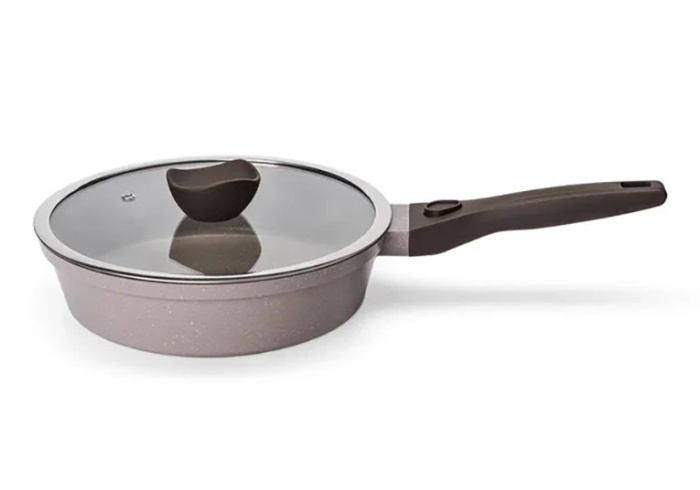 Сковорода (28см) Ис8284Дч ДУЭТ Черничный мусс индукция съемн. ручка с кр. п/у ("Горница")    1/5шт.