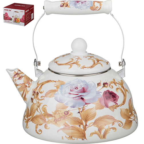 Чайник (3л) 934-341 эмалированный 1/8шт.