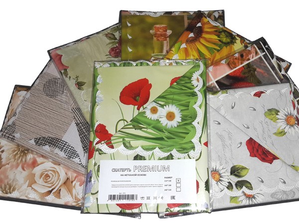 Скатерть "PREMIUM" 201 (110*140см) микс       1/50шт.