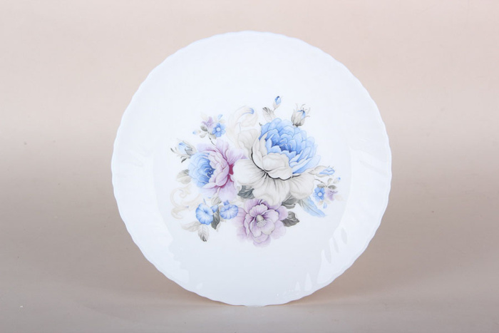 Тарелка "Blue flowers" LHP-75-7326 (19см)   6/48шт.