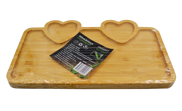 Менажница Fanhoff 28*16,8 см, 107446 бамбук             1/48шт.