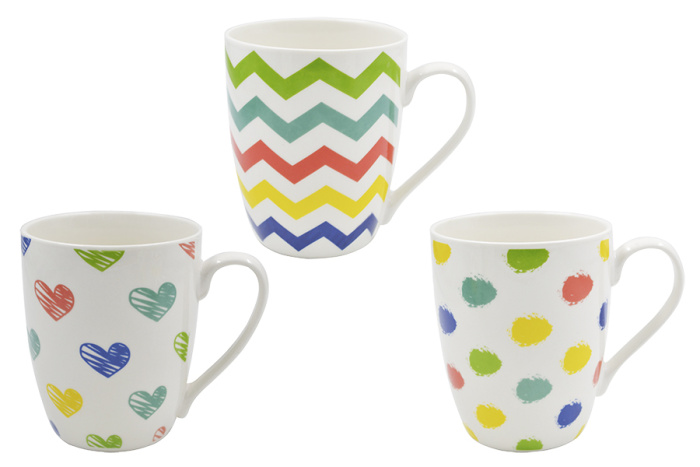 Кружка 370 мл, 102168 микс             12/72шт.