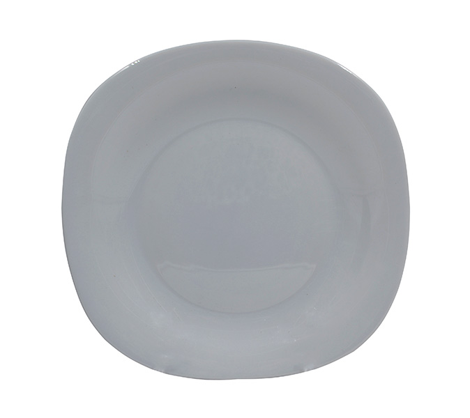 Тарелка обеденная Lavenir HoReCa "Square soft color" 22,5*22,5 см, 9,5" LFP-95 GREY стекл.  6/36шт.