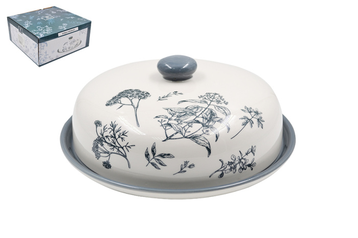 Блюдо для блинов "Луговые травы" с крышкой L2520924    1/36шт.