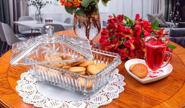 Бисквитница с крышкой 73S62F21 (1240мл) 1/6шт.