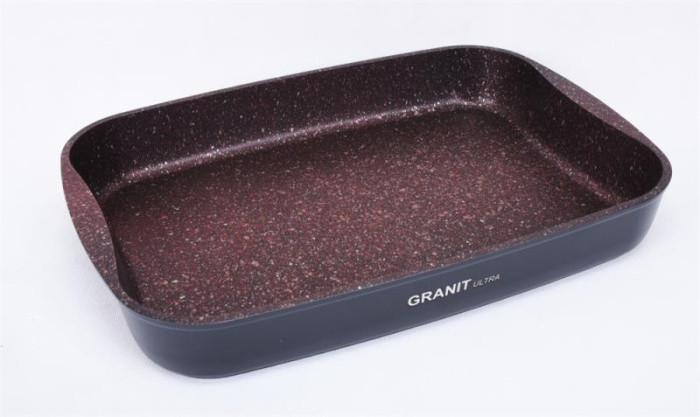 Противень пга01а (33,5*22см) "Granit Ultra red"          1/5шт.