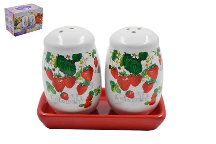 Набор для специй (2 пр.) Lavenir "Клубничное лето" 5/11*6 см HC400-Р67 доломит       1/72шт.