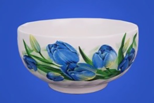 Салатник (1,1л) Синие тюльпаны 37076              1/54шт.