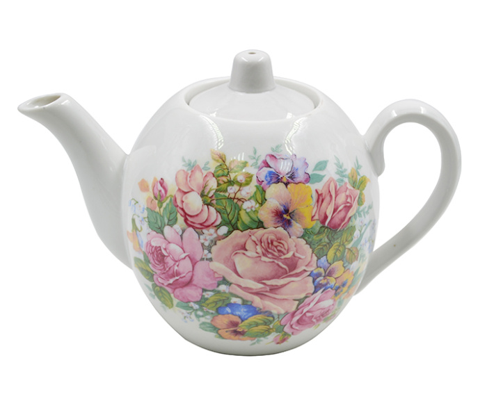 Чайник 800 Букеты 1625910  (2 сорт)   1/12шт.